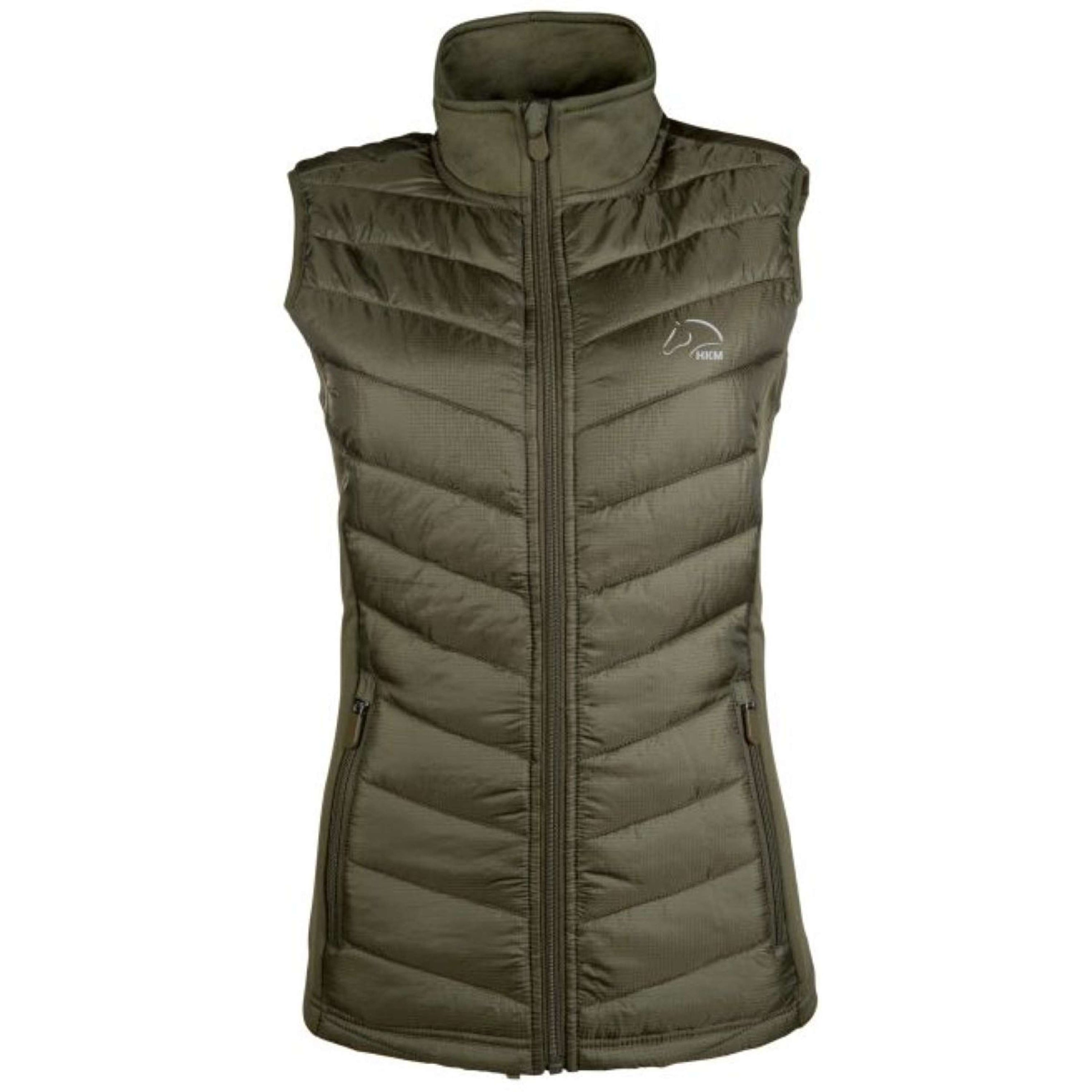 HKM Bodywarmer Jersey Basel Olijfgroen