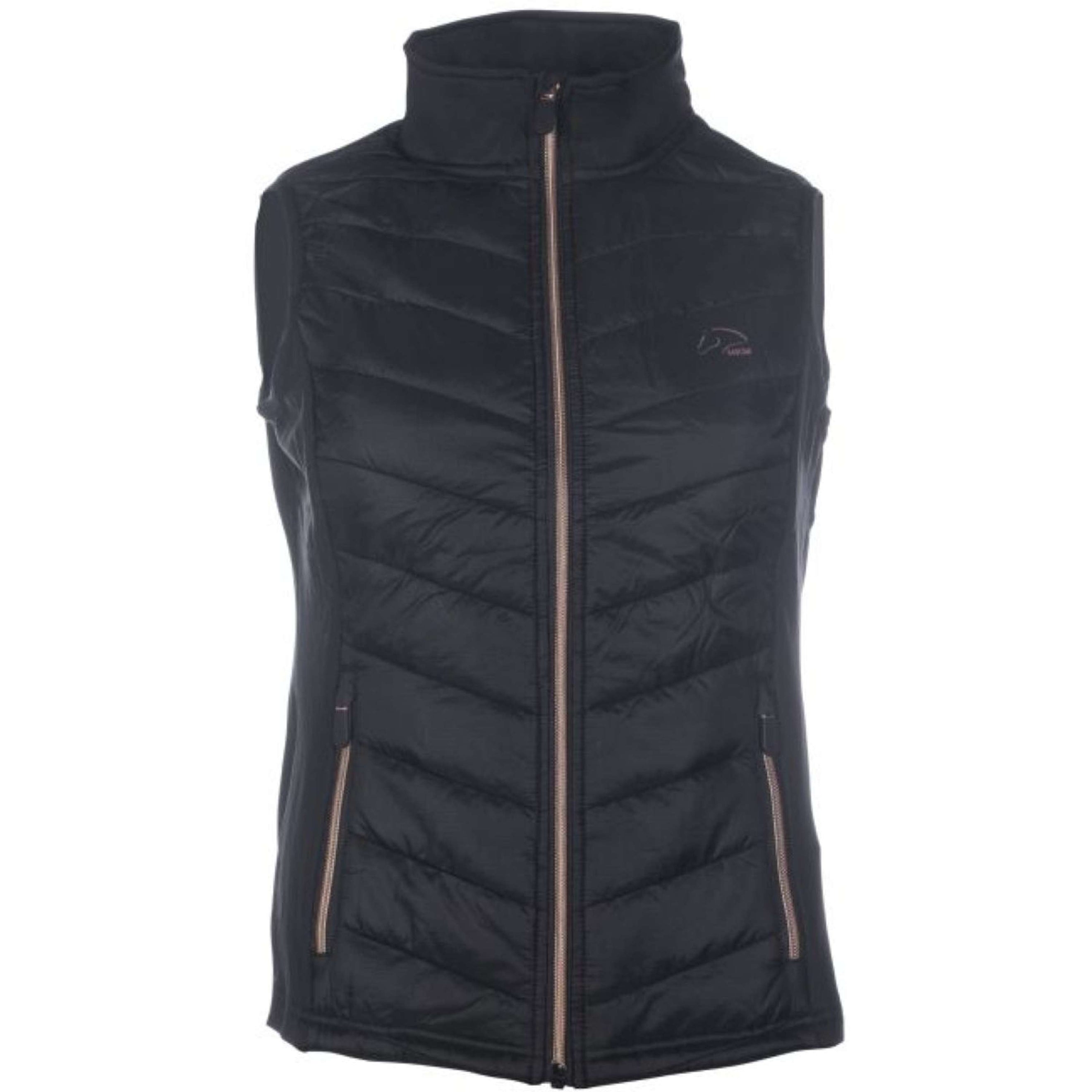 HKM Bodywarmer Jersey Basel Zwart/Rosegoud HKM Bodywarmer Jersey Basel Zwart/Rosegoud