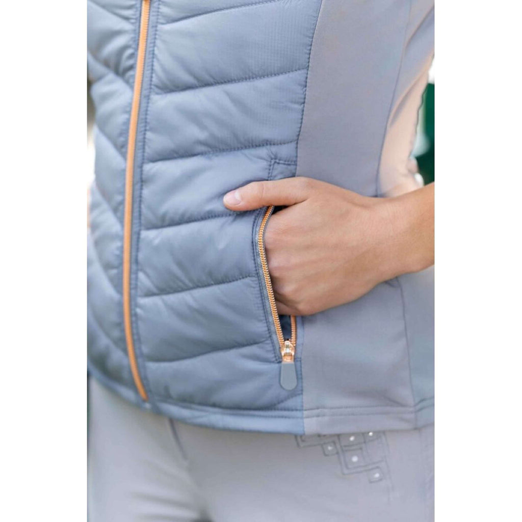 HKM Bodywarmer Basel Grijs/Rosegoud
