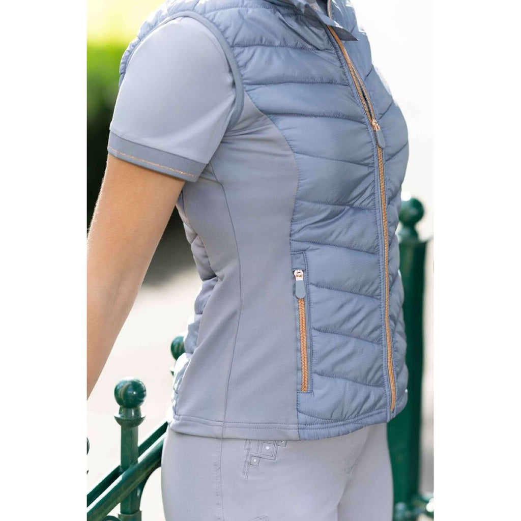 HKM Bodywarmer Basel Grijs/Rosegoud