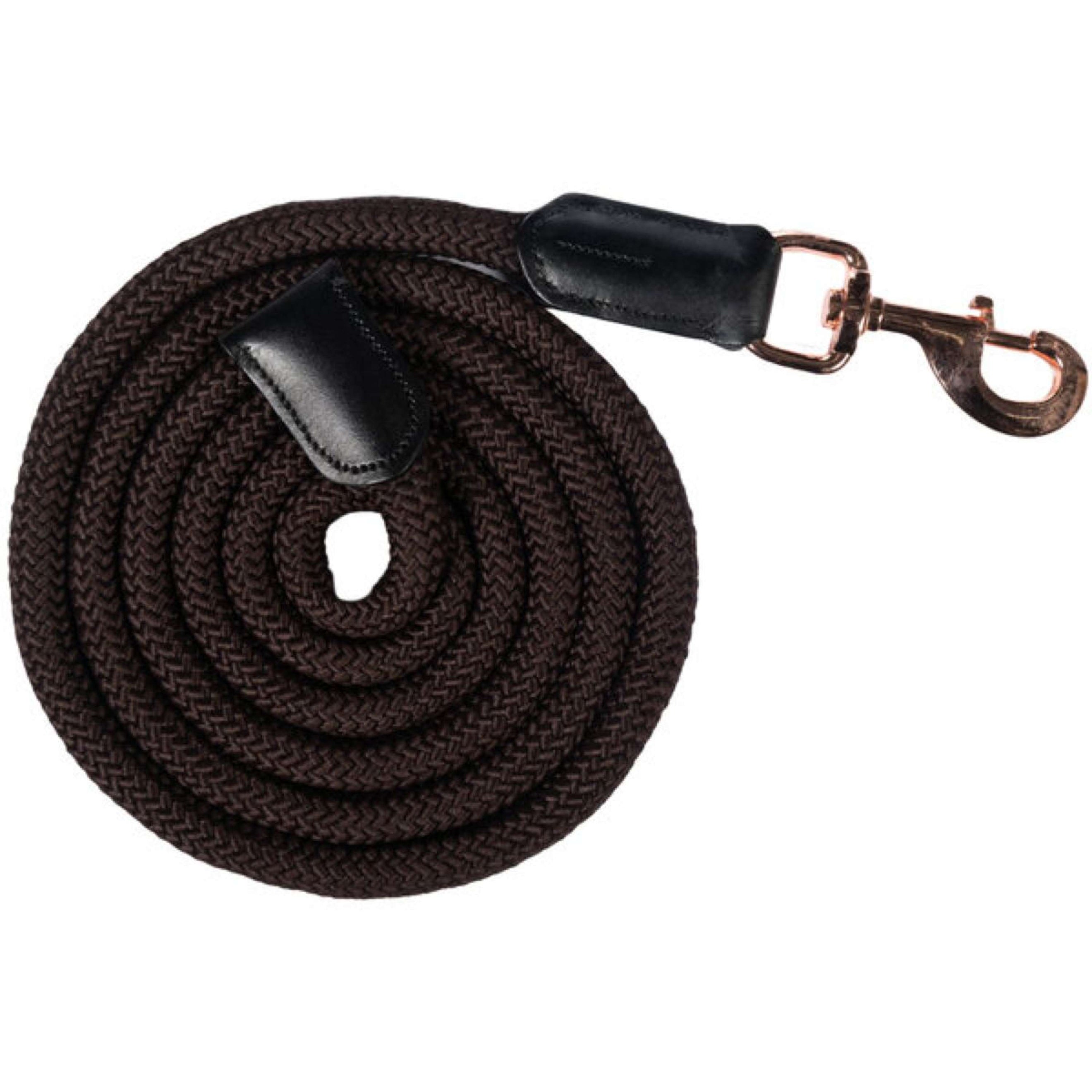 HKM Halstertouw Rosegold Glamour Musketonhaak Bruin/Rosegoud HKM Halstertouw Rosegold Glamour Musketonhaak Bruin/Rosegoud