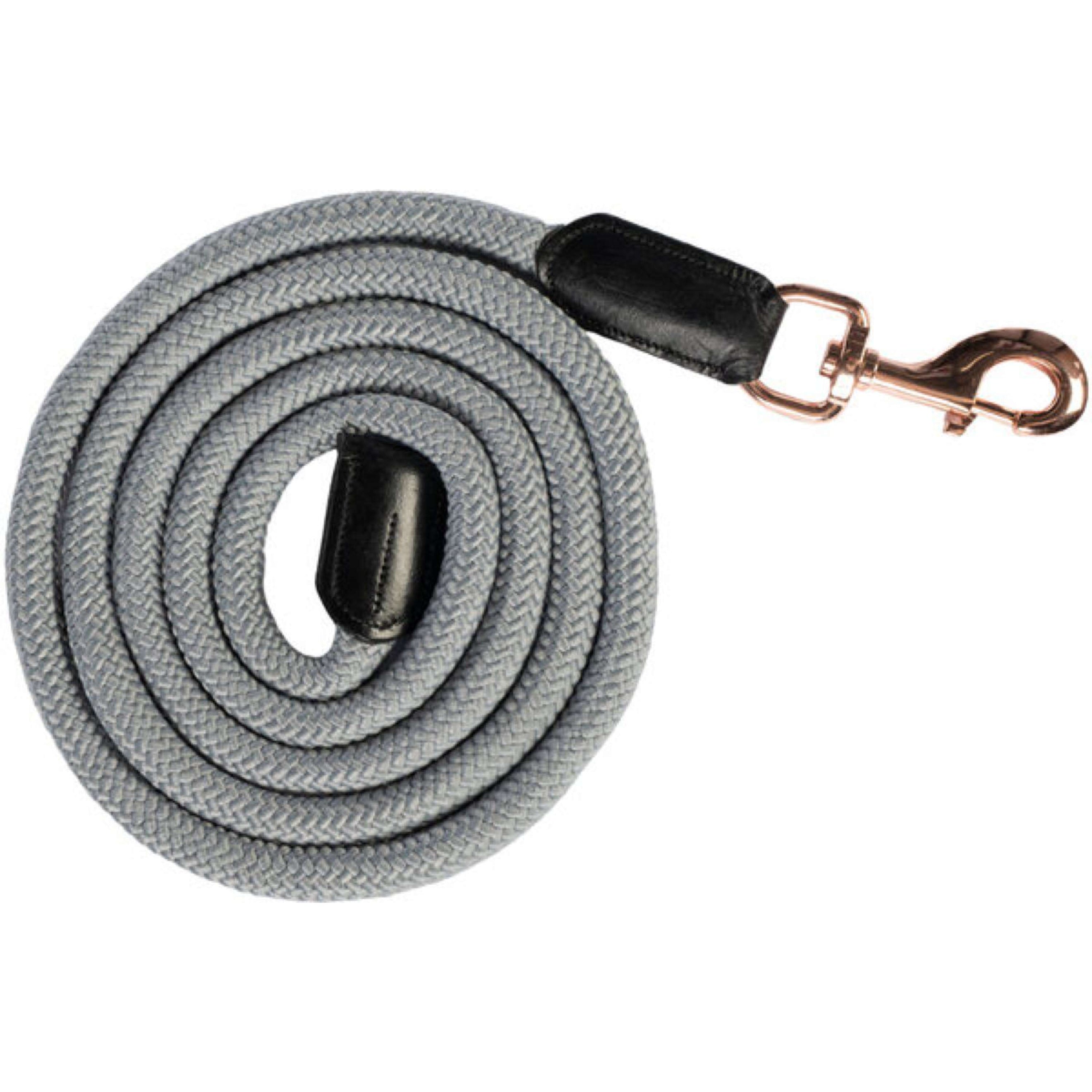 HKM Halstertouw Rosegold Glamour Musketonhaak Grijs/Rosegoud HKM Halstertouw Rosegold Glamour Musketonhaak Grijs/Rosegoud