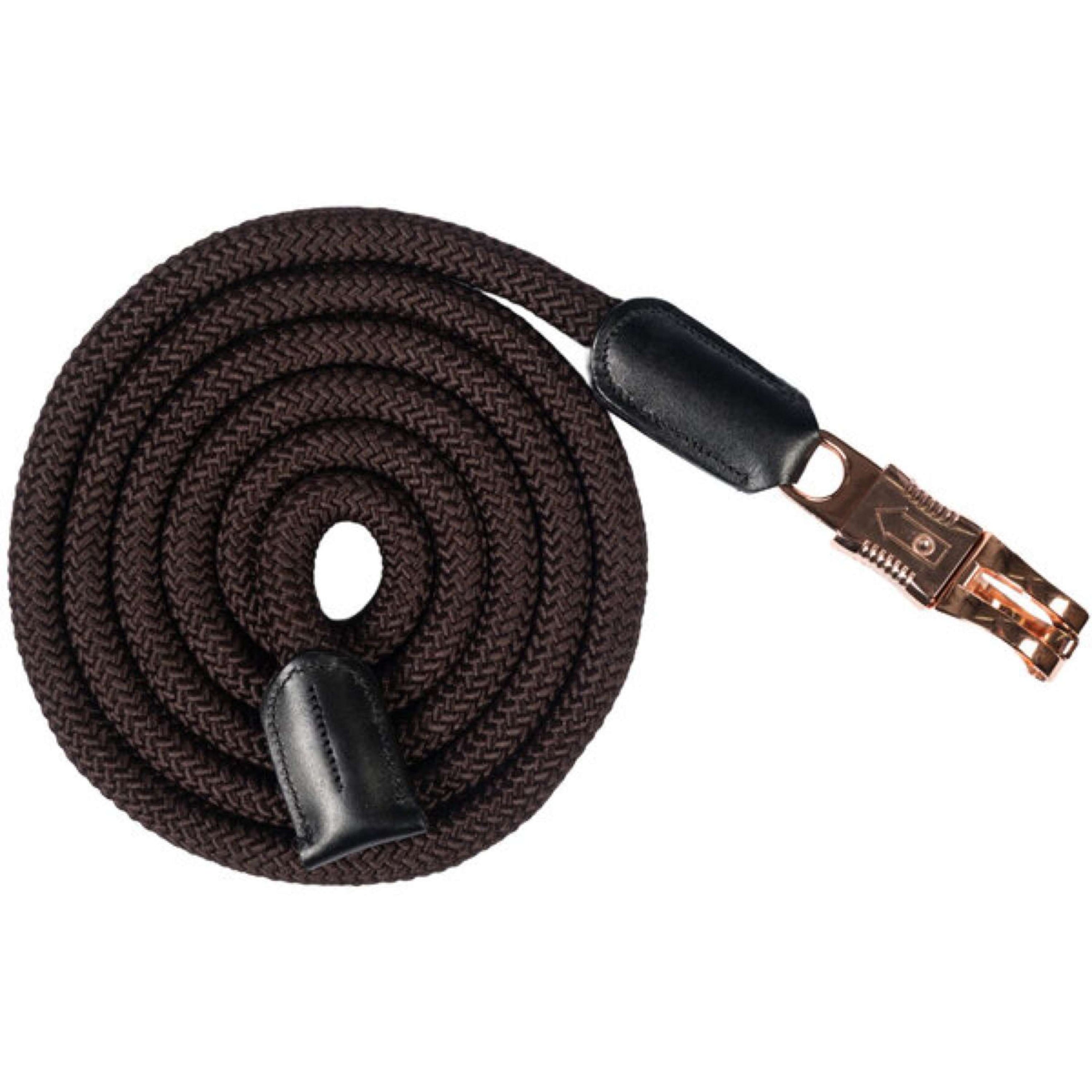 HKM Halstertouw Rosegold Glamour met Paniekhaken Bruin/Rosegoud HKM Halstertouw Rosegold Glamour met Paniekhaken Bruin/Rosegoud
