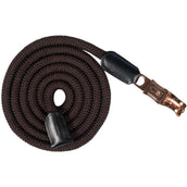 HKM Halstertouw Rosegold Glamour met Paniekhaken Bruin/Rosegoud