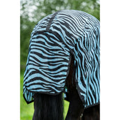 HKM Vliegendeken Zebra met Hals Aqua