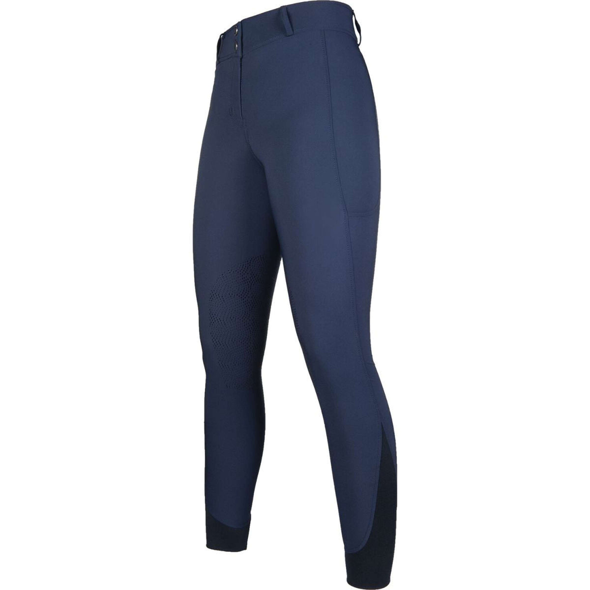 HKM Rijbroek Comfort Flo Knie Grip Donkerblauw