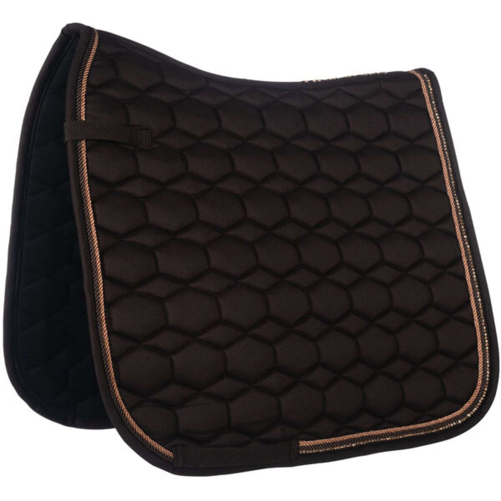 HKM Zadeldekje Rosegold Glamour Dressuur Bruin/Rosegoud