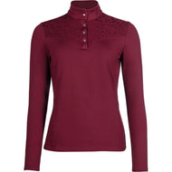 HKM Functioneel Shirt Berry Lace Wijnrood