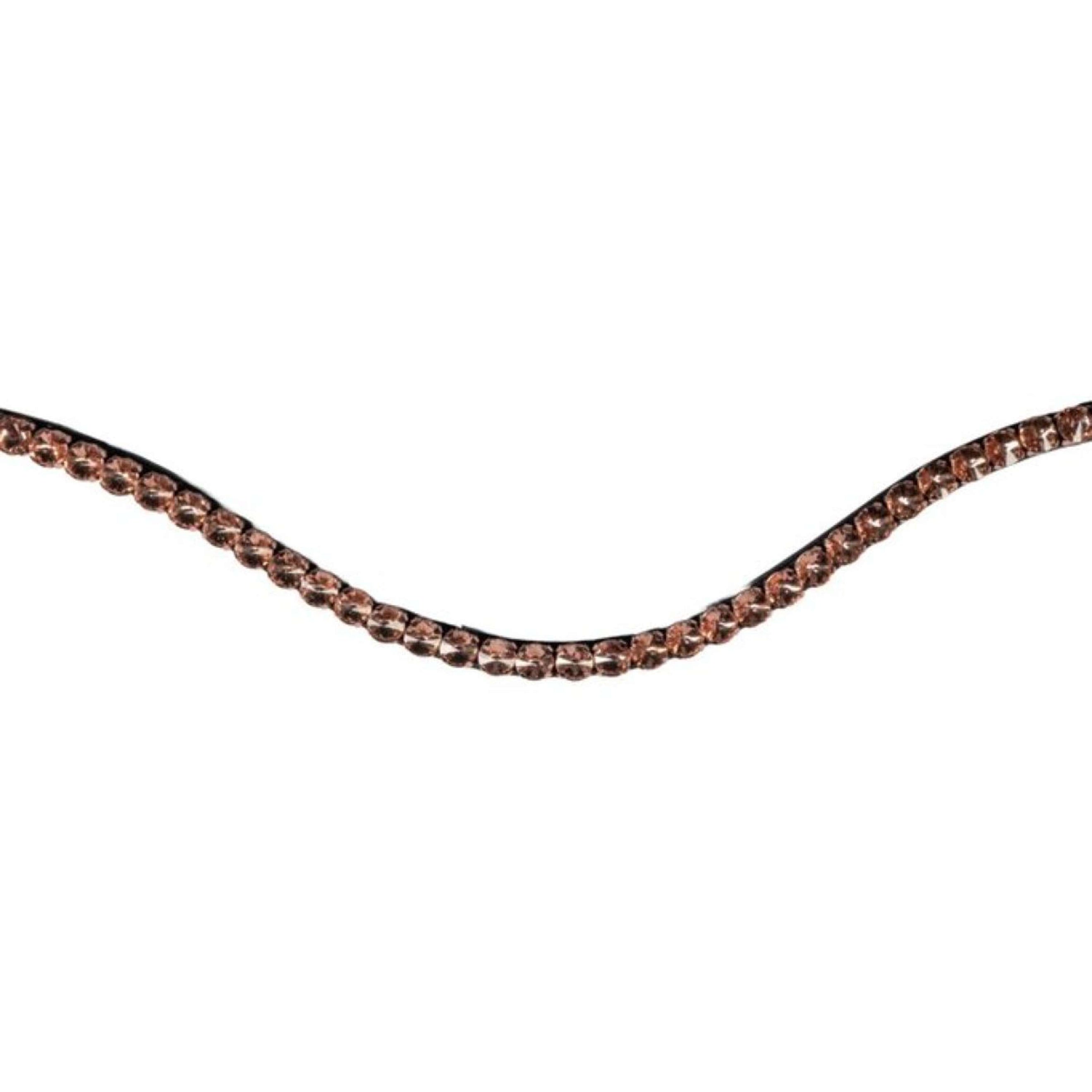 HKM Frontriem Rosegold Glamour Bruin/Rosegoud