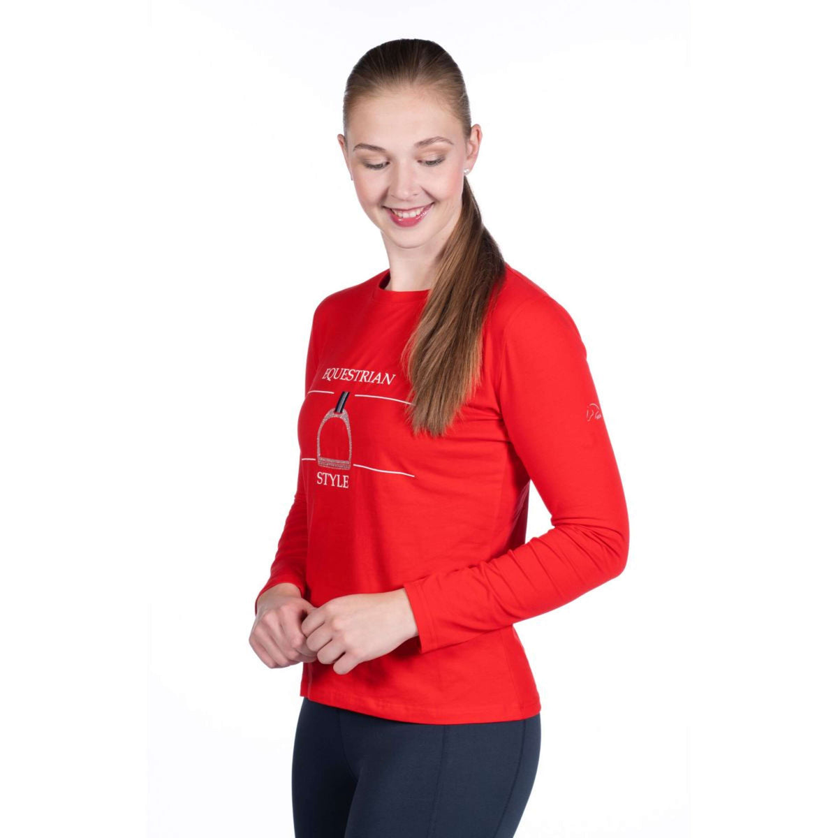 HKM Longsleeve Equine Sports Rood