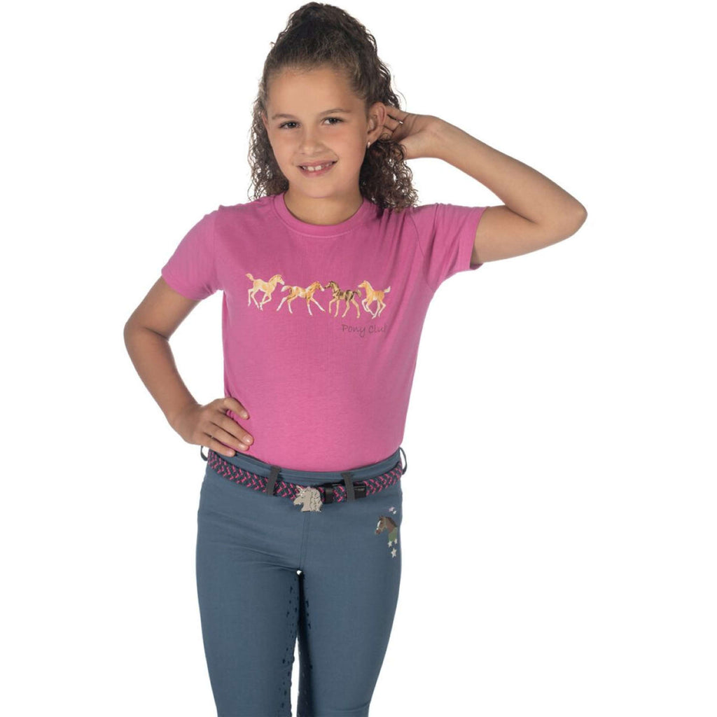 HKM T-Shirt Pony Club Roze