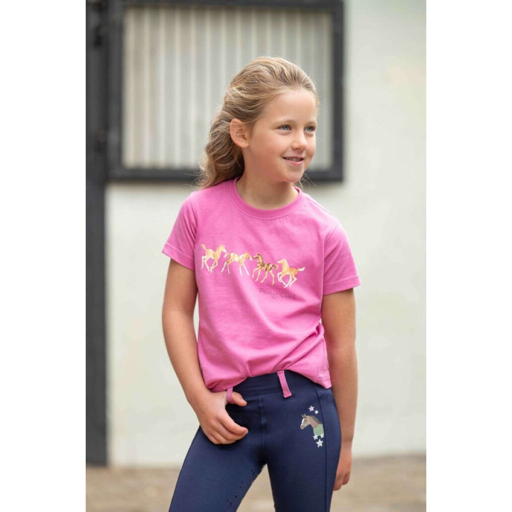 HKM T-Shirt Pony Club Roze