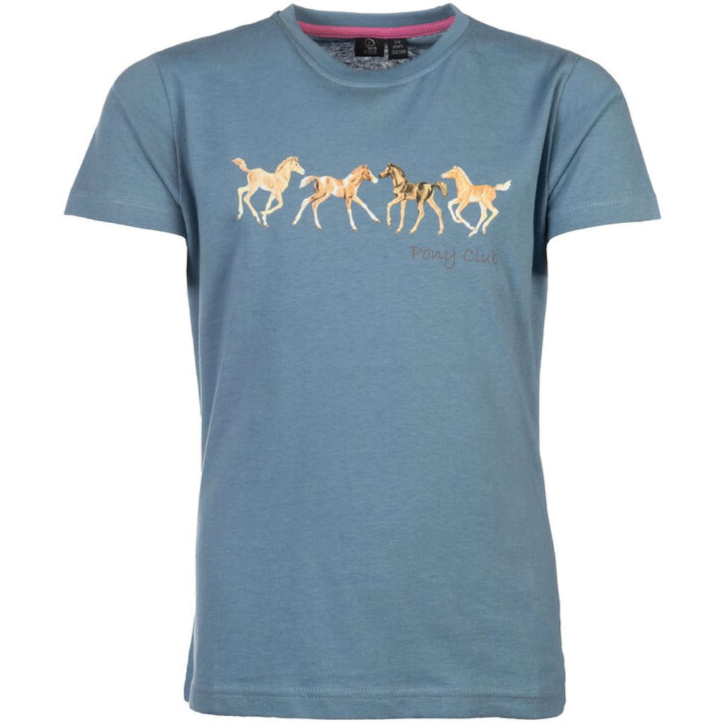 HKM T-Shirt Pony Club Rook Blauw