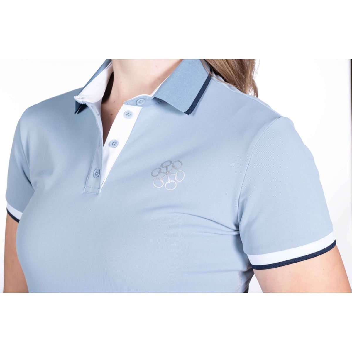 HKM Poloshirt Bloomsbury Rookblauw