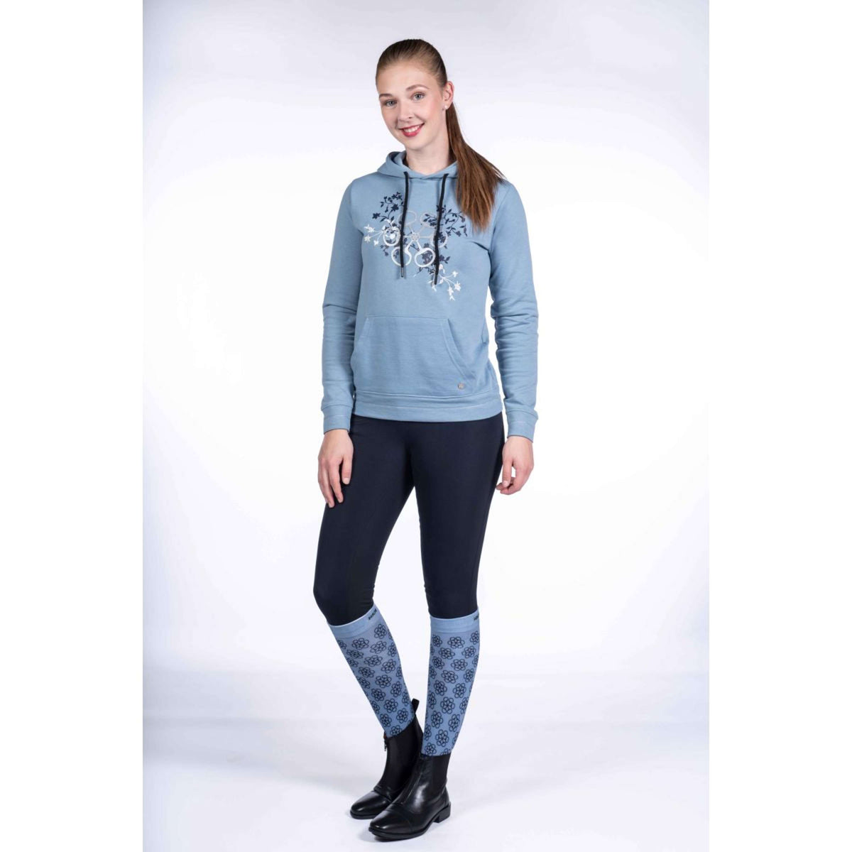 HKM Hoodie Bloomsbury Rookblauw