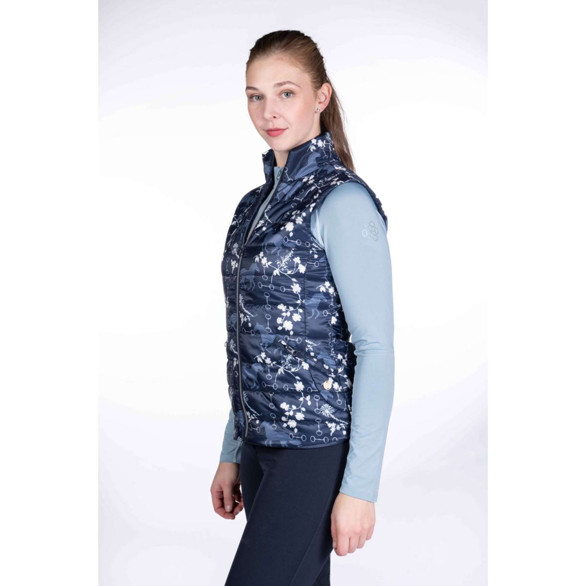 HKM Bodywarmer Bloomsbury Donkerblauw/Wit