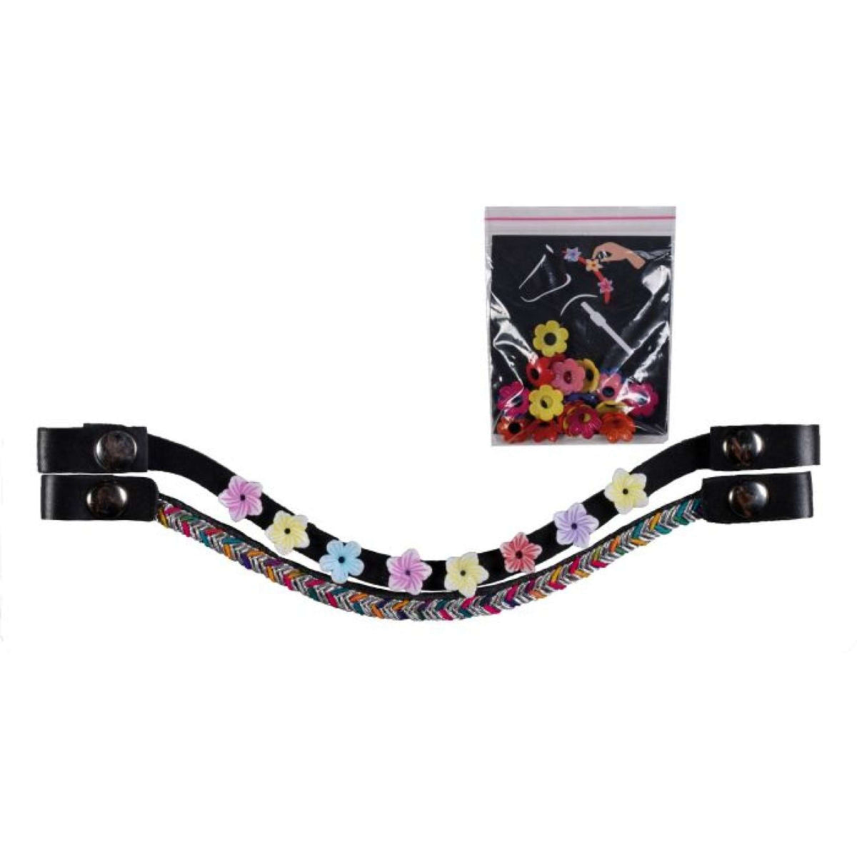 HKM Frontriem Hobby Horsing Set van 3 Flower