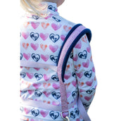 HKM Harnas Funny Horses Hearts Roze/Donkerblauw