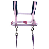 HKM Harnas Funny Horses Hearts Roze/Donkerblauw