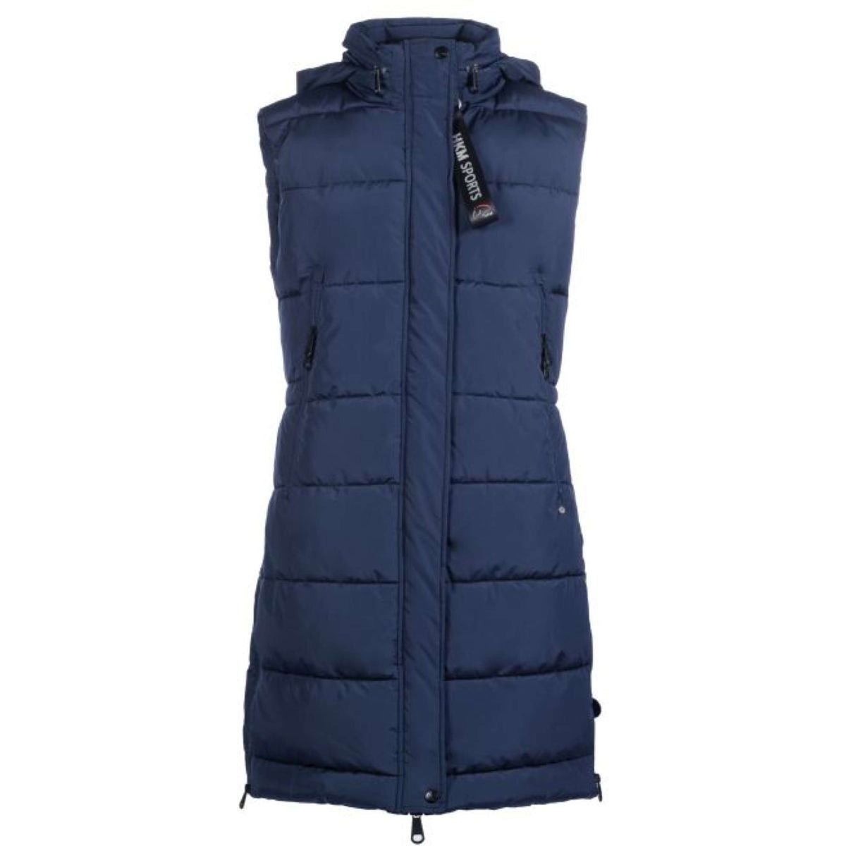 HKM Lange Bodywarmer Misty Donkerblauw