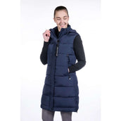 HKM Lange Bodywarmer Misty Donkerblauw