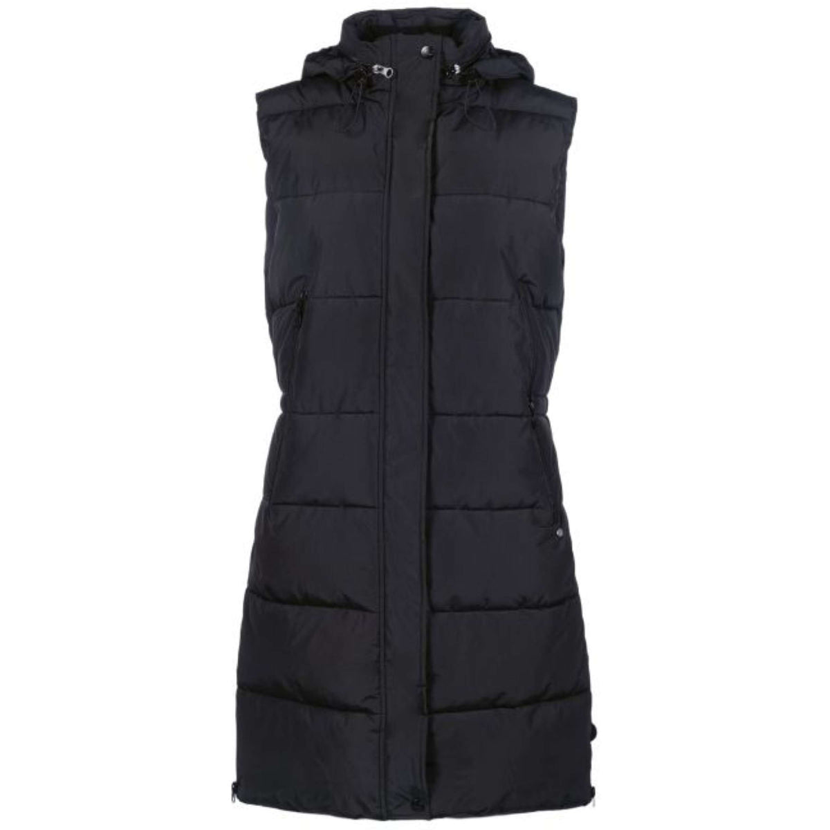 HKM Lange Bodywarmer Misty Zwart