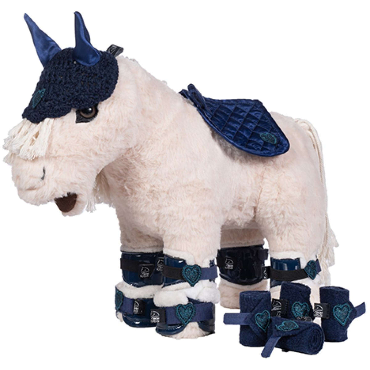 HKM Knuffel Pony Riding Starterset Deep Blue