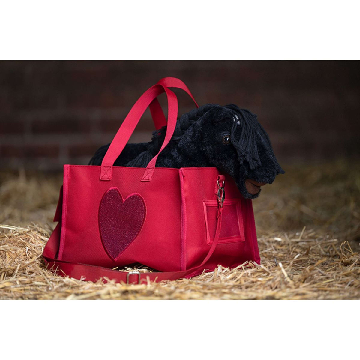 HKM Transporttas Knuffel Pony Rood