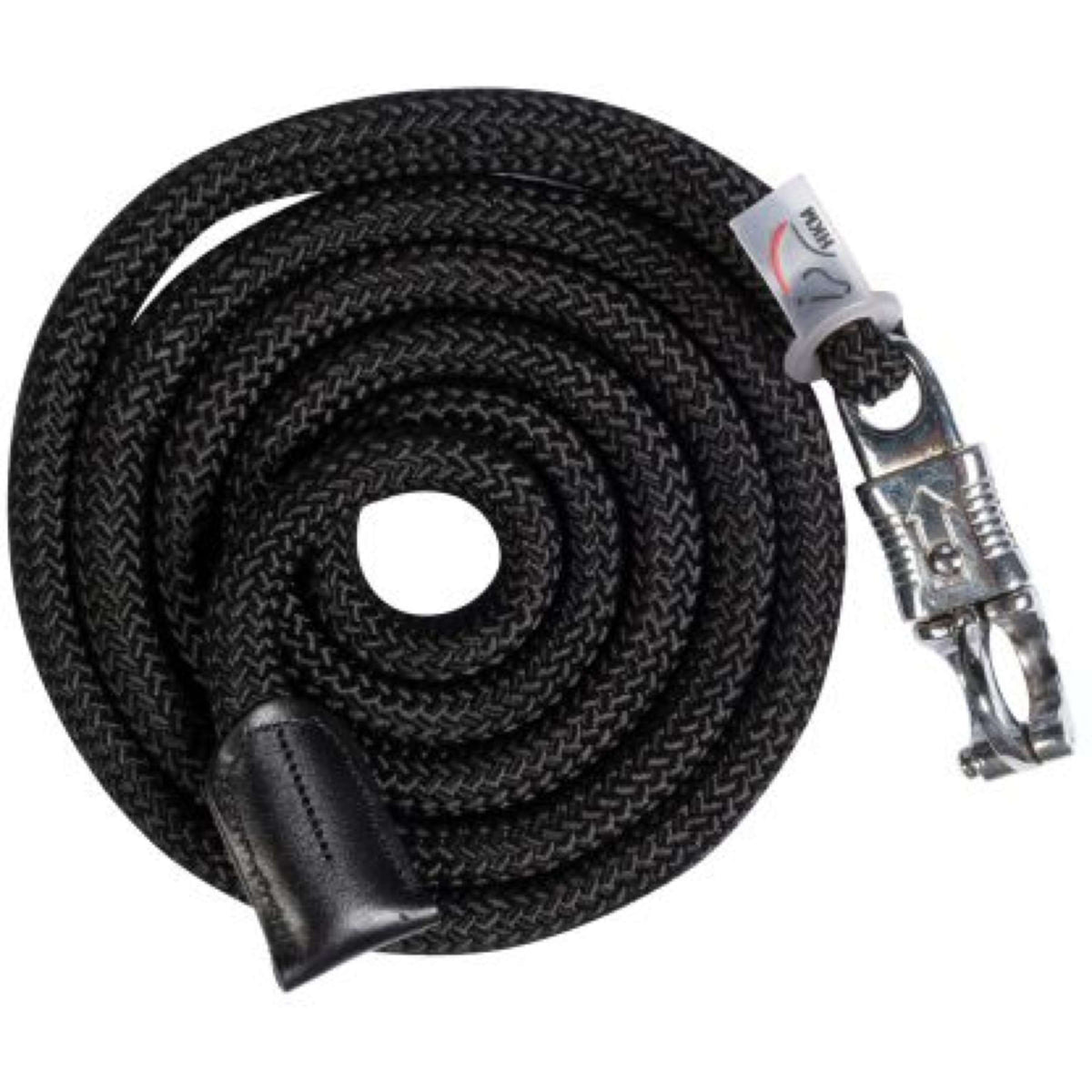 HKM Halstertouw Carlotta Paniekhaak Zwart