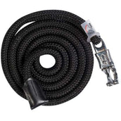 HKM Halstertouw Carlotta Paniekhaak Zwart