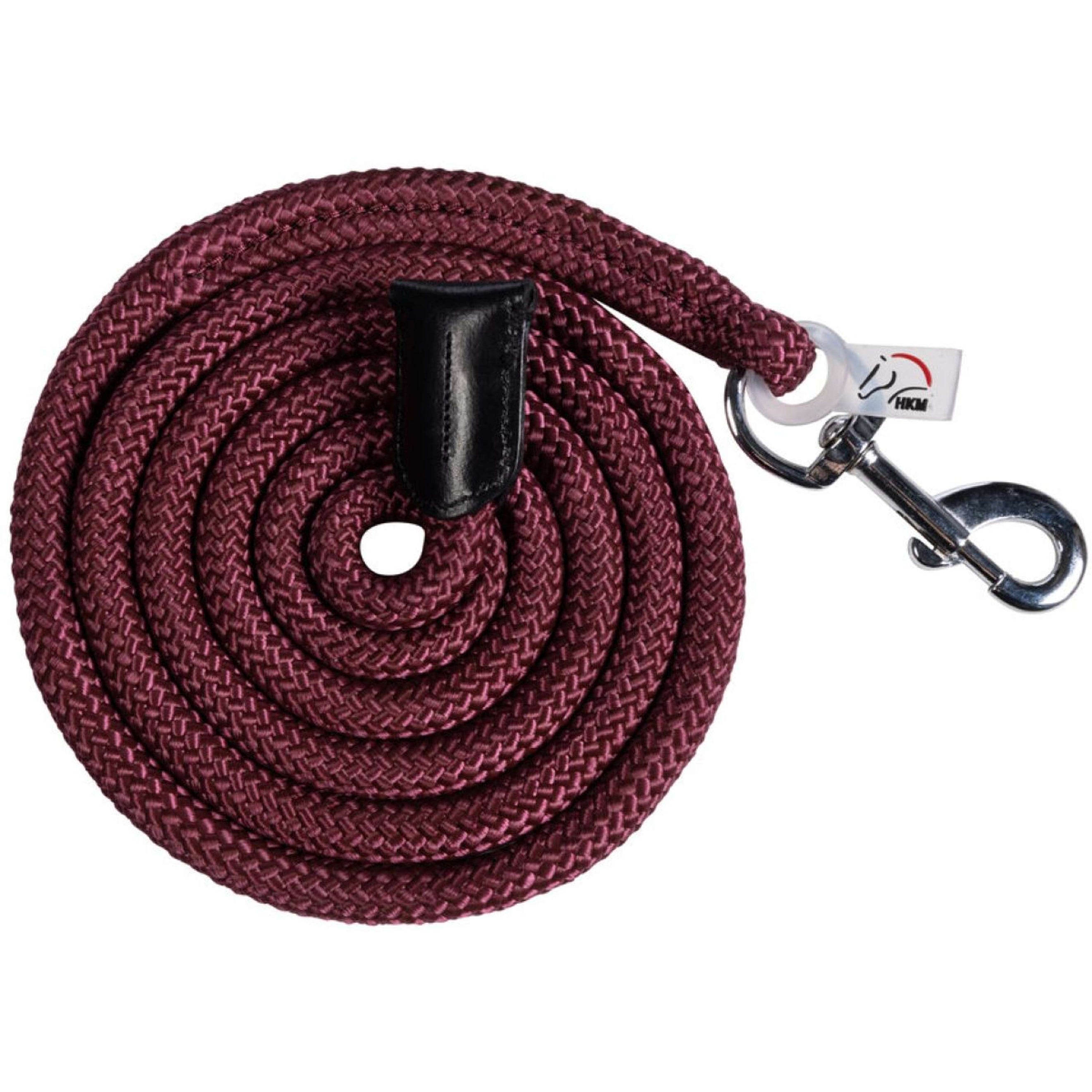 HKM Halstertouw Carlotta Musketonhaak Bordeaux HKM Halstertouw Carlotta Musketonhaak Bordeaux