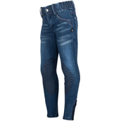 HKM Rijbroek Aymee Denim Knie Grip Donker Blauw