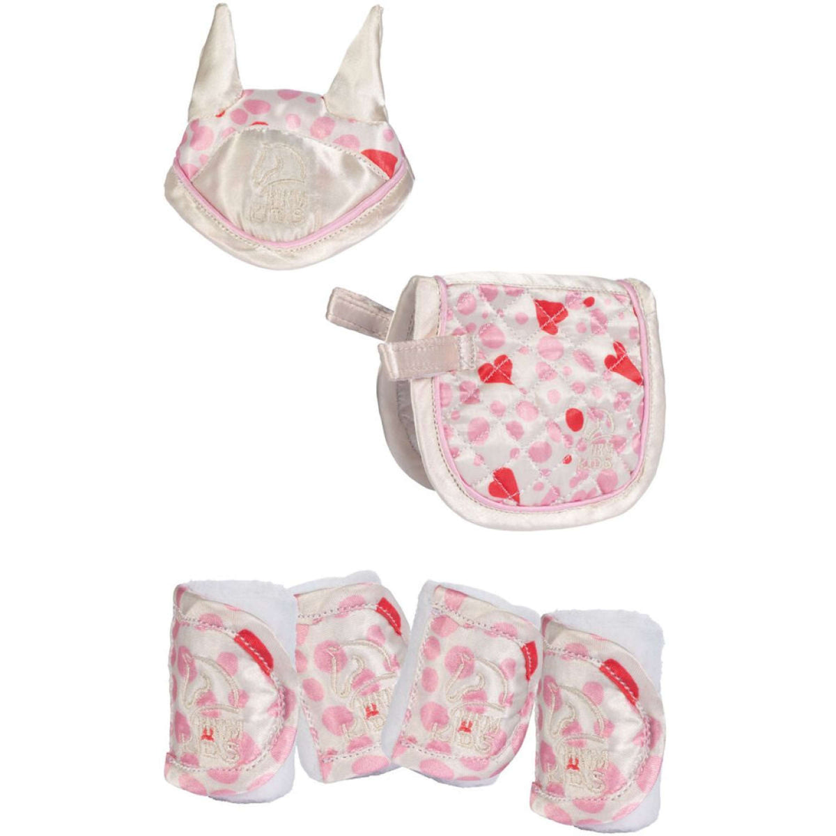 HKM Design Set Cuddle Pony Wolwit/Roze