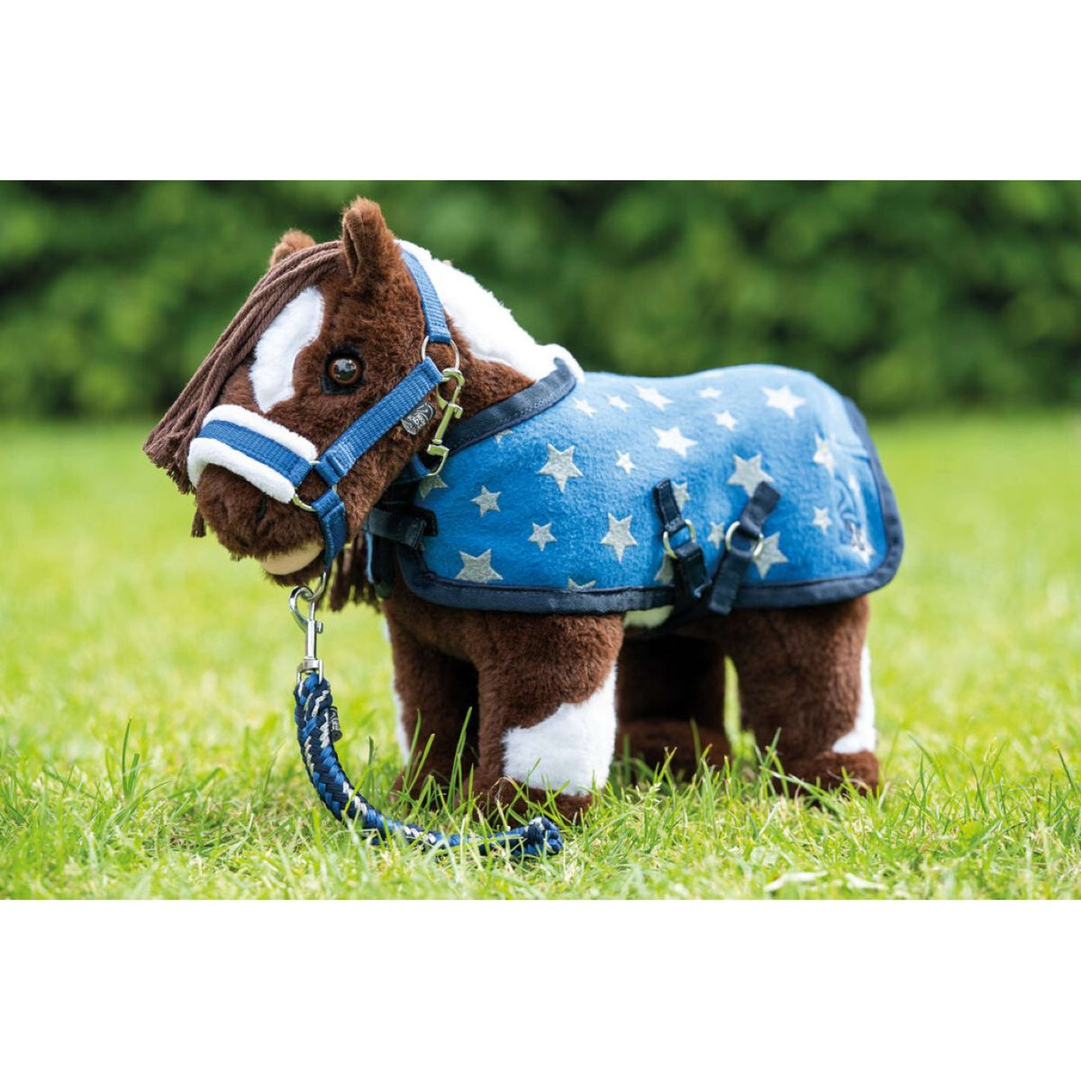 HKM Knuffel Pony Starterset Blauw