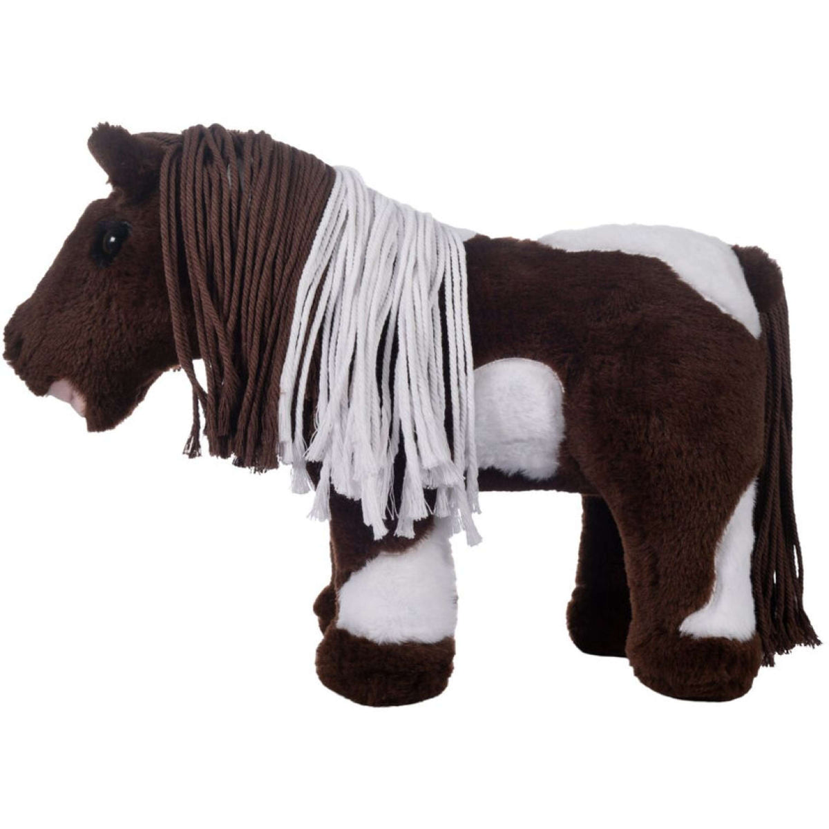 HKM Knuffel Pony Pinto Bruin/Wit