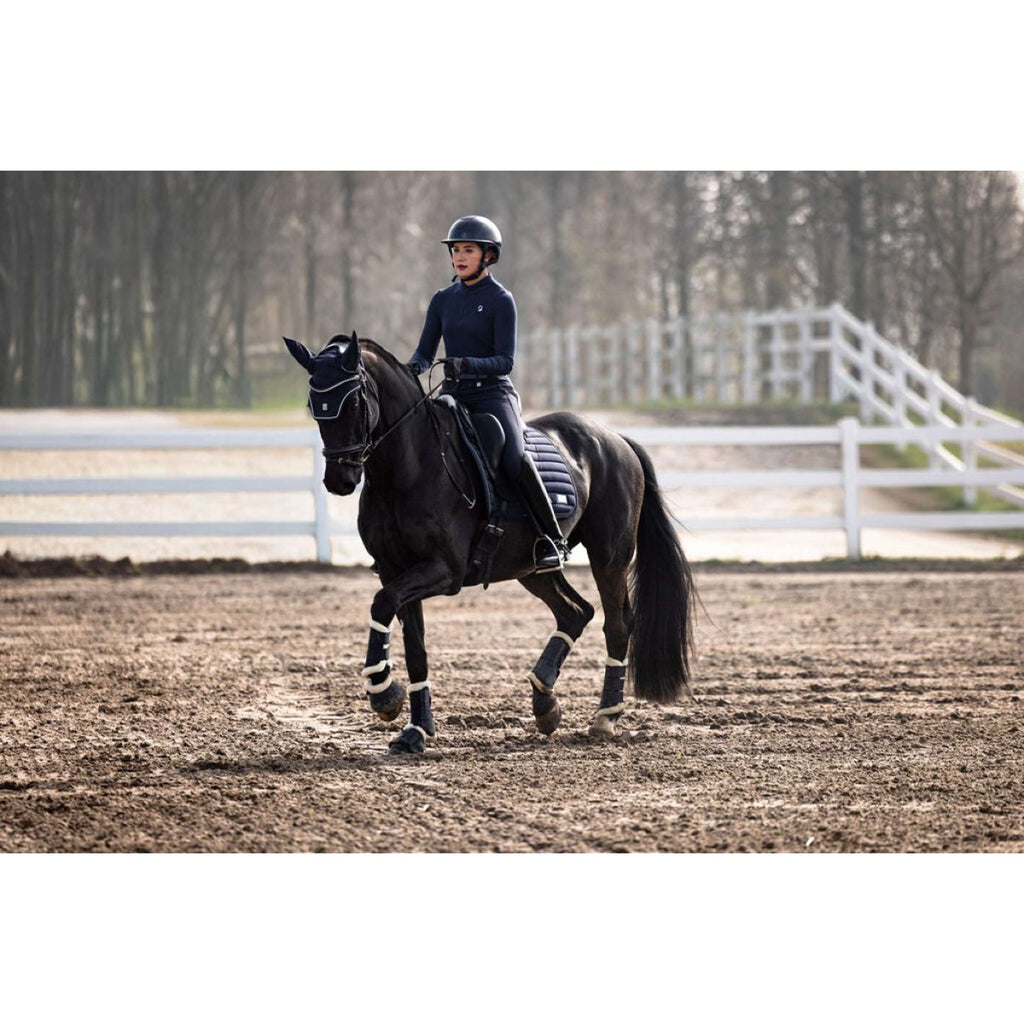 Dyon Riem Flat Leer Zwart