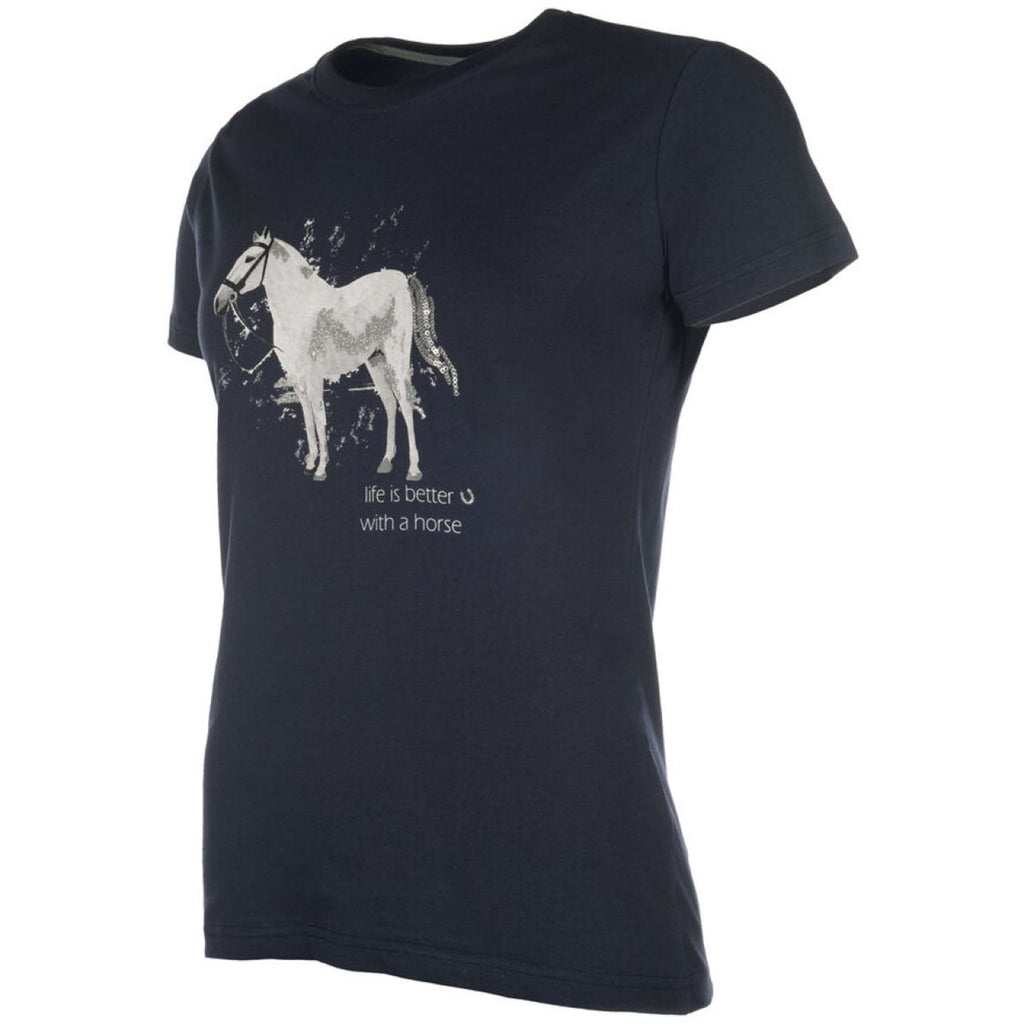 HKM T-Shirt Sparkle Donker Blauw