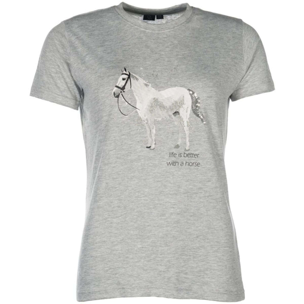 HKM T-Shirt Sparkle Grijs Melange