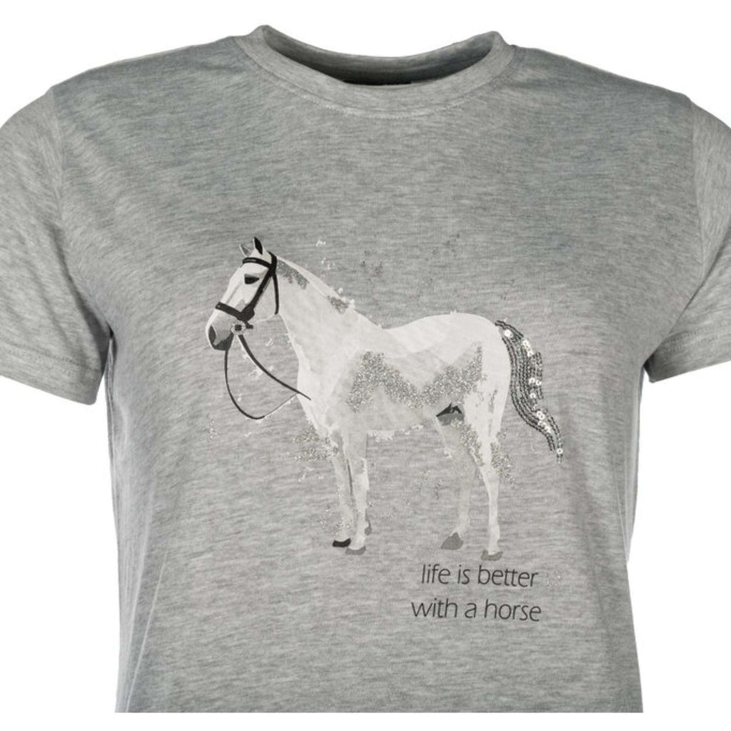 HKM T-Shirt Sparkle Grijs Melange