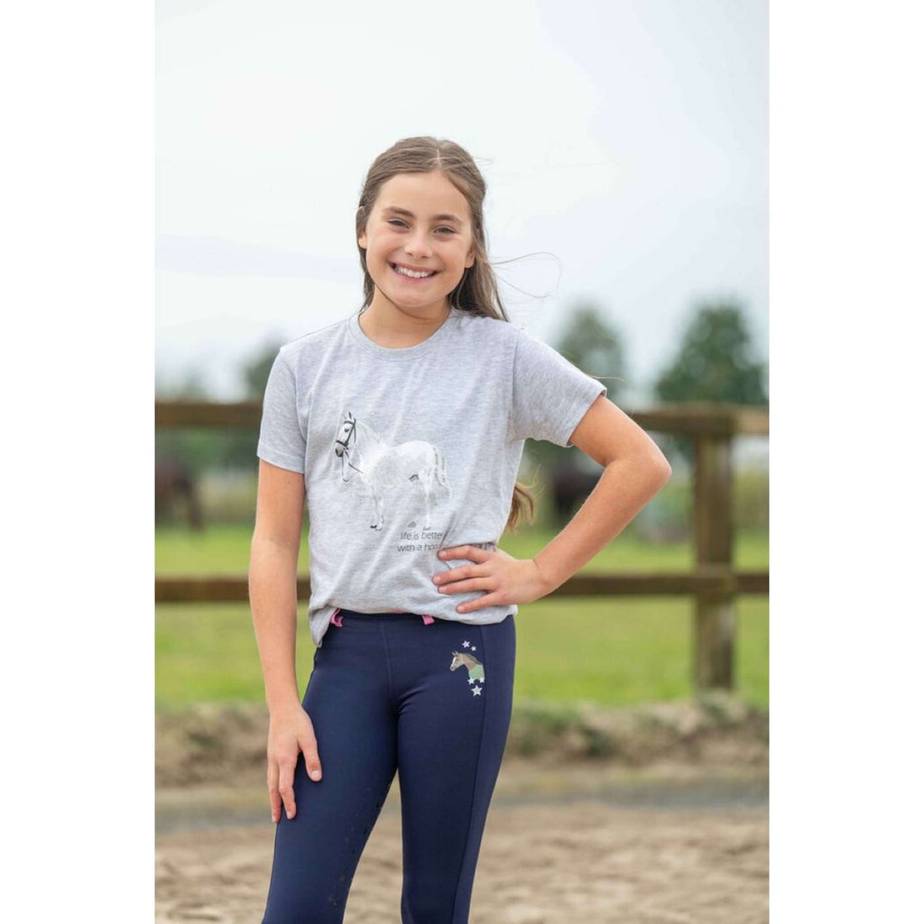 HKM T-Shirt Sparkle Grijs Melange