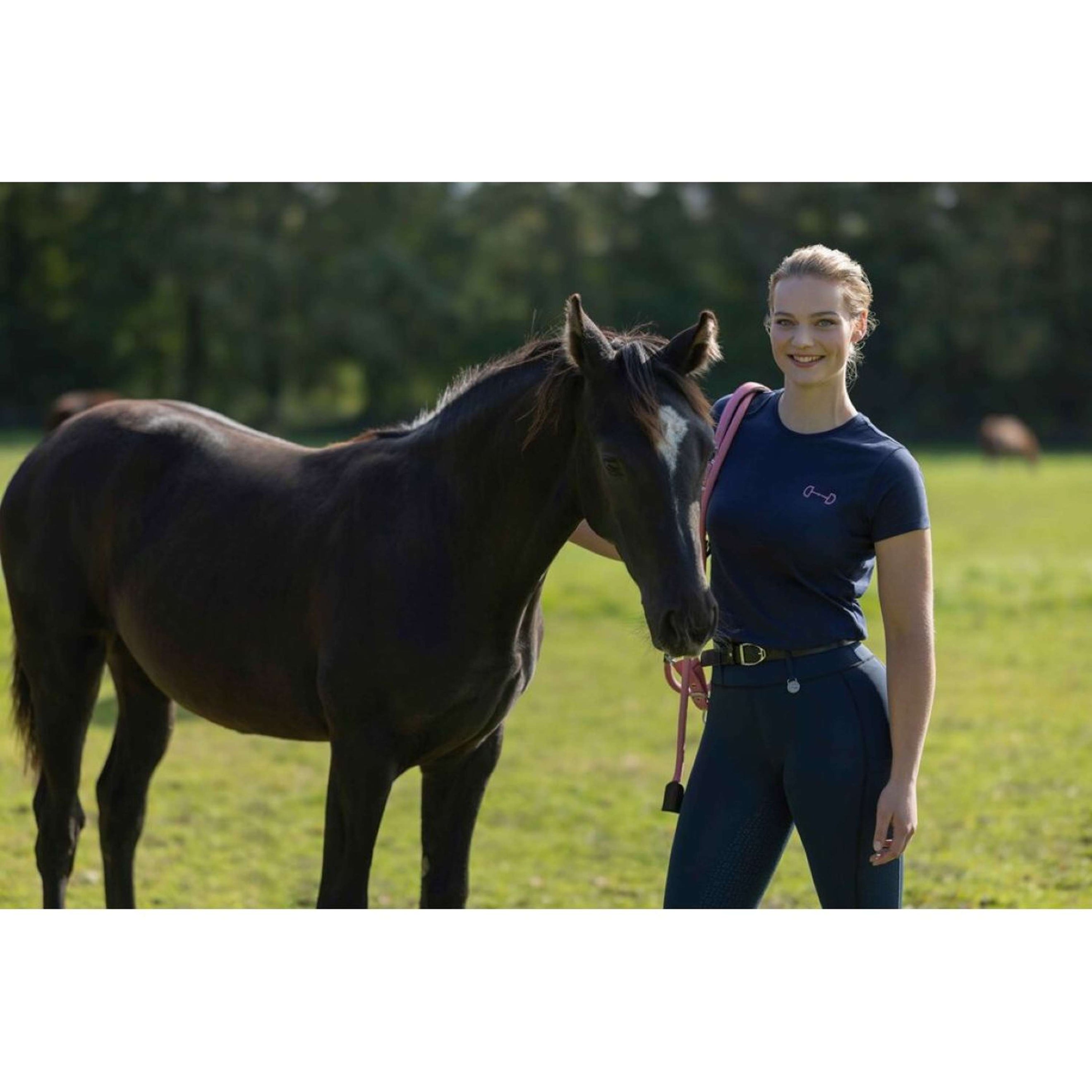 HKM T-Shirt Excellent Donker Blauw HKM T-Shirt Excellent Donker Blauw