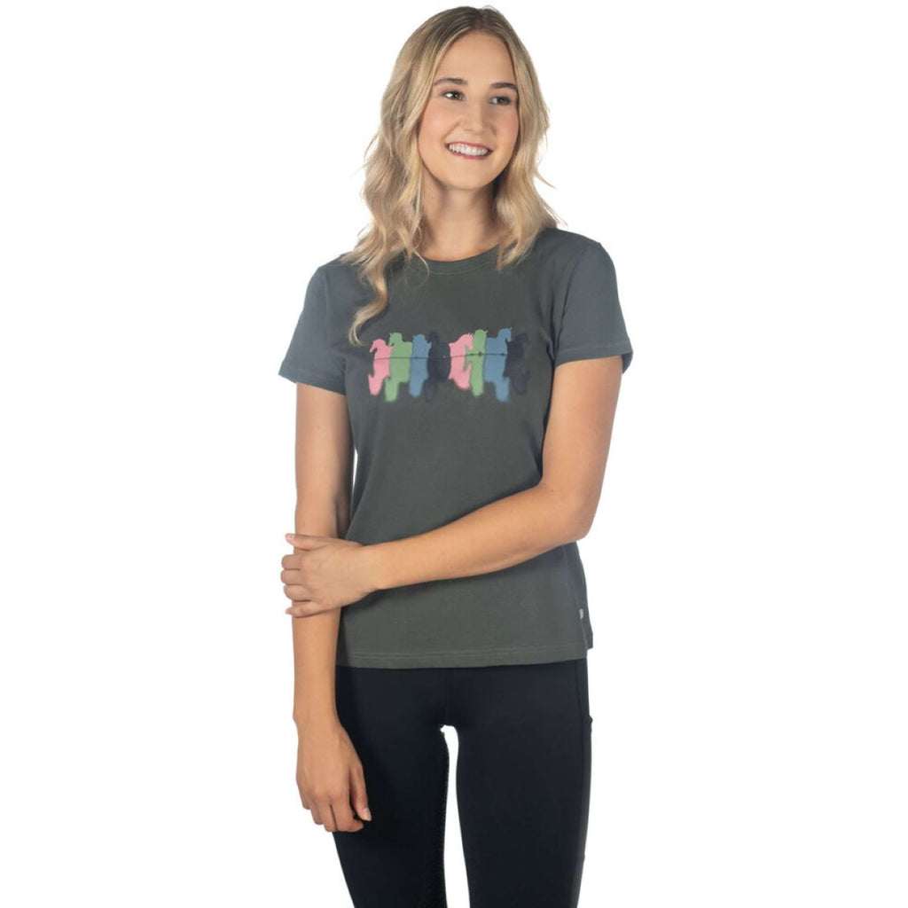 HKM T-Shirt Mirror Grijsgroen