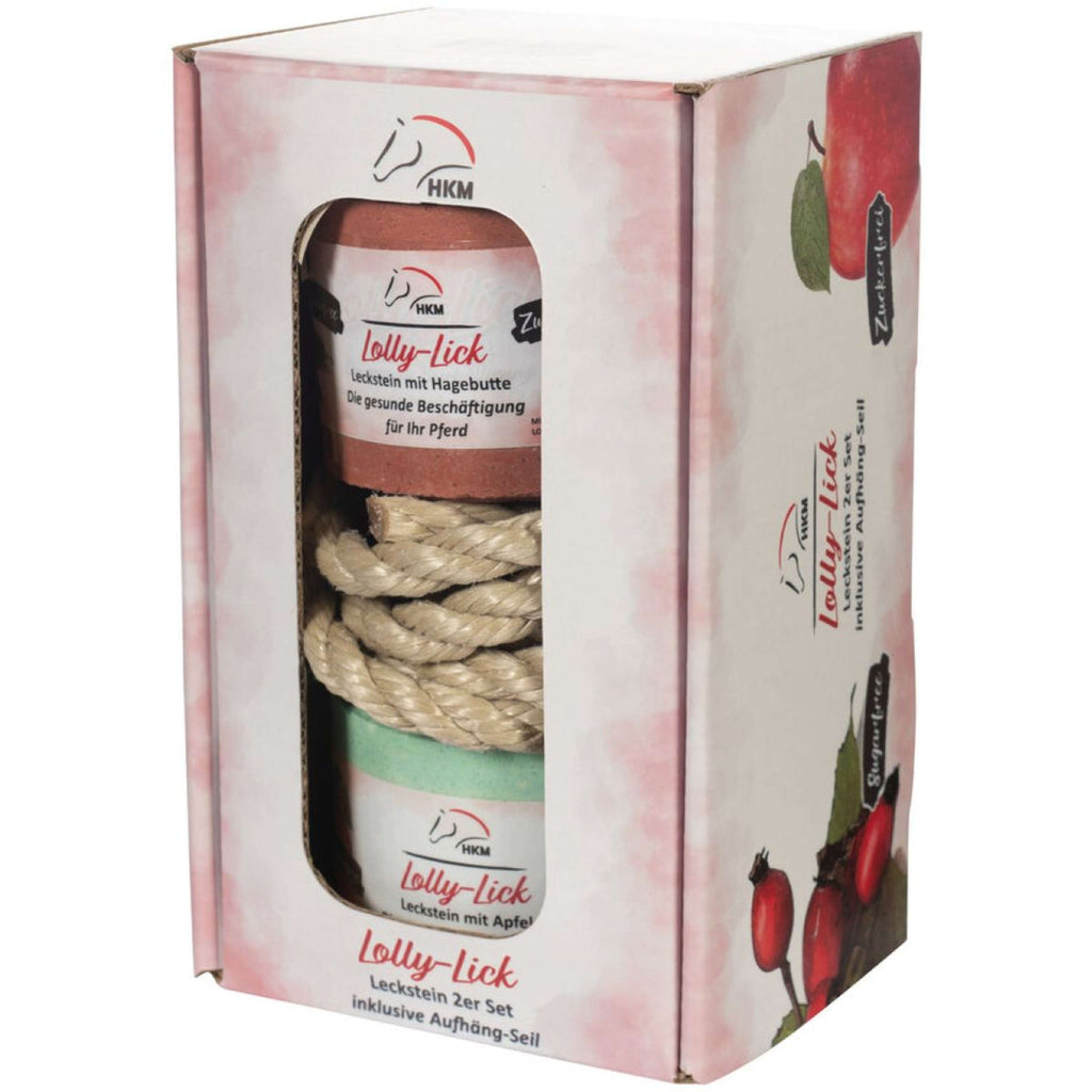 HKM Liksteen Lolly Lick Set van 2 Rozenbottel/Appel