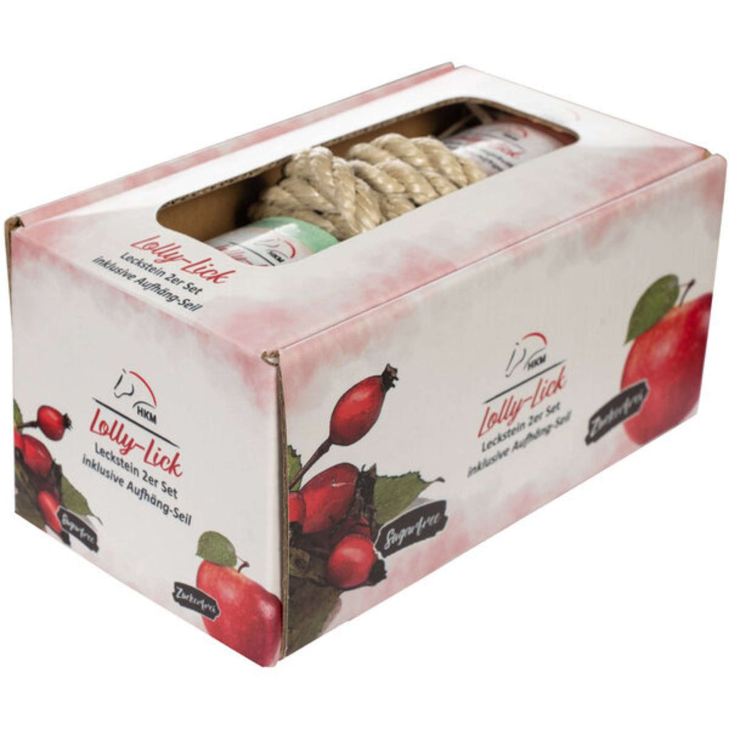 HKM Liksteen Lolly Lick Set van 2 Rozenbottel/Appel