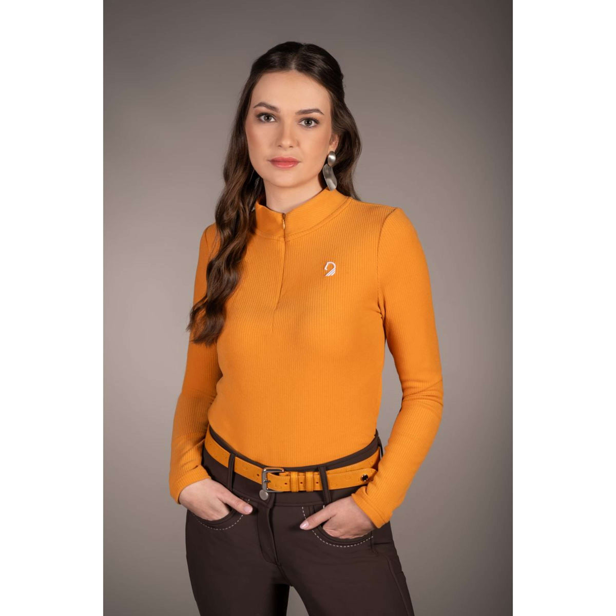 HKM Shirt Arezzo Soft Lange Mouwen Mustard