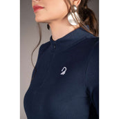 HKM Shirt Arezzo Soft Lange Mouwen Donkerblauw