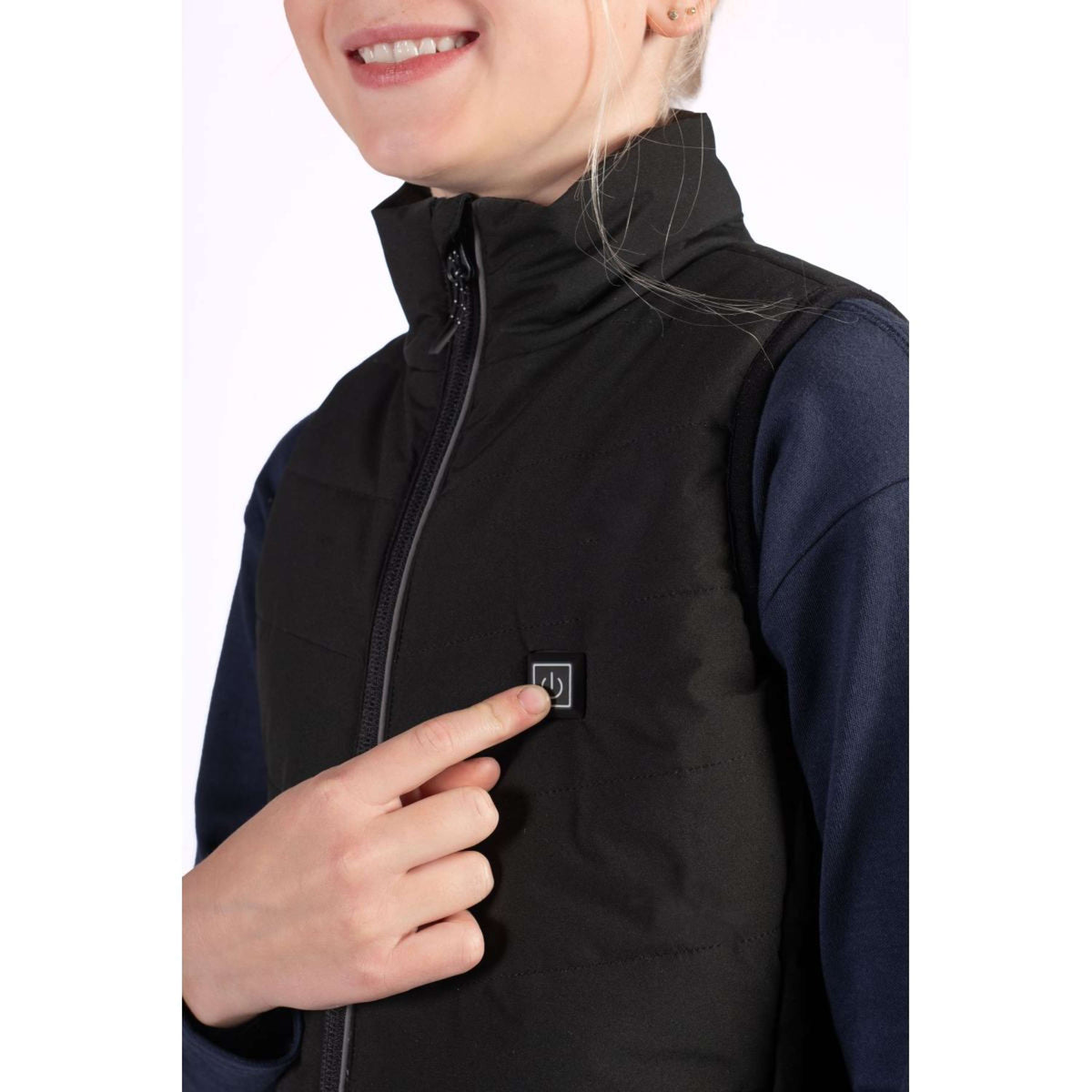 HKM Bodywarmer Cuddle Verwarmde Zwart