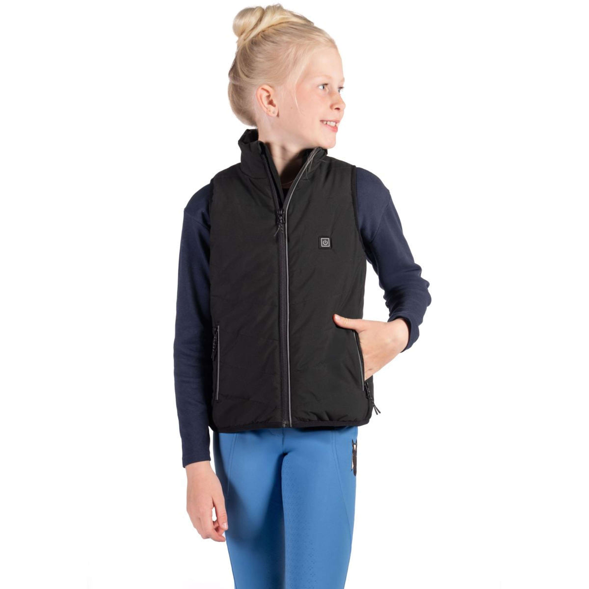HKM Bodywarmer Cuddle Verwarmde Zwart