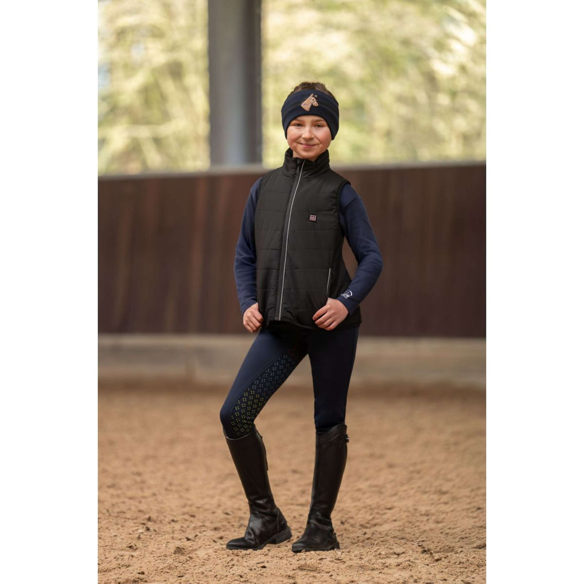 HKM Bodywarmer Cuddle Verwarmde Zwart