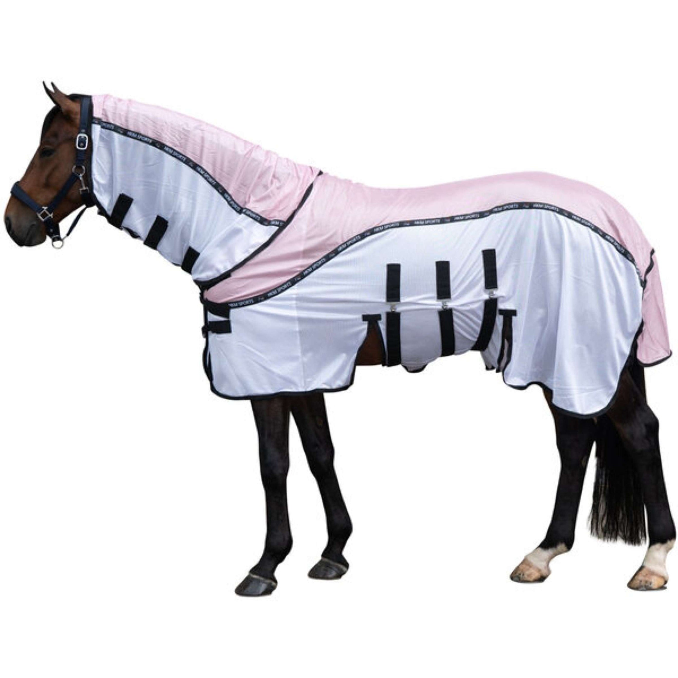 HKM Vliegendeken Light Roze/Wit HKM Vliegendeken Light Roze/Wit